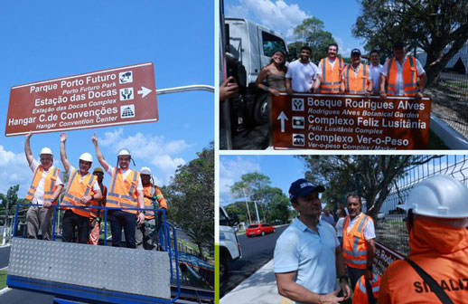 Belém recebe sinalização turística bilíngue em preparação para a COP 30