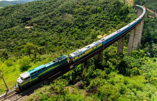 Viagem noturna de trem vai ligar Belo Horizonte ao litoral do Espírito Santo