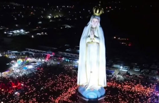 Brasil inaugura estátua da Nossa Senhora de Fátima com 54 metros e supera o Cristo Redentor