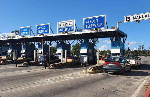 Novo plano de pedágio eletrônico para turistas no Uruguai