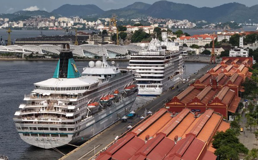 Cruzeiros ganham força no Brasil com novos portos de embarque e expansão da oferta