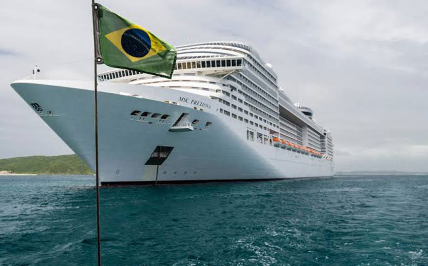 Temporada de cruzeiros 2026/2027 terá 24% mais leitos e oito navios no Brasil