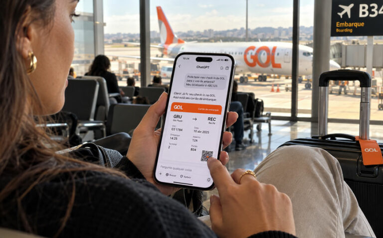Gol permitirá fazer check-in pelo ChatGPT